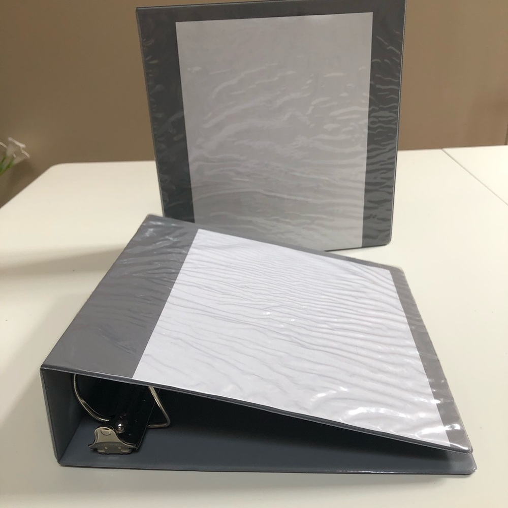 SET of 2 binders - 3 inch